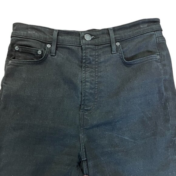 Denim Forum Lola bike short black cutoffs jean shorts Sz 29 excellent condition - Picture 4 of 10